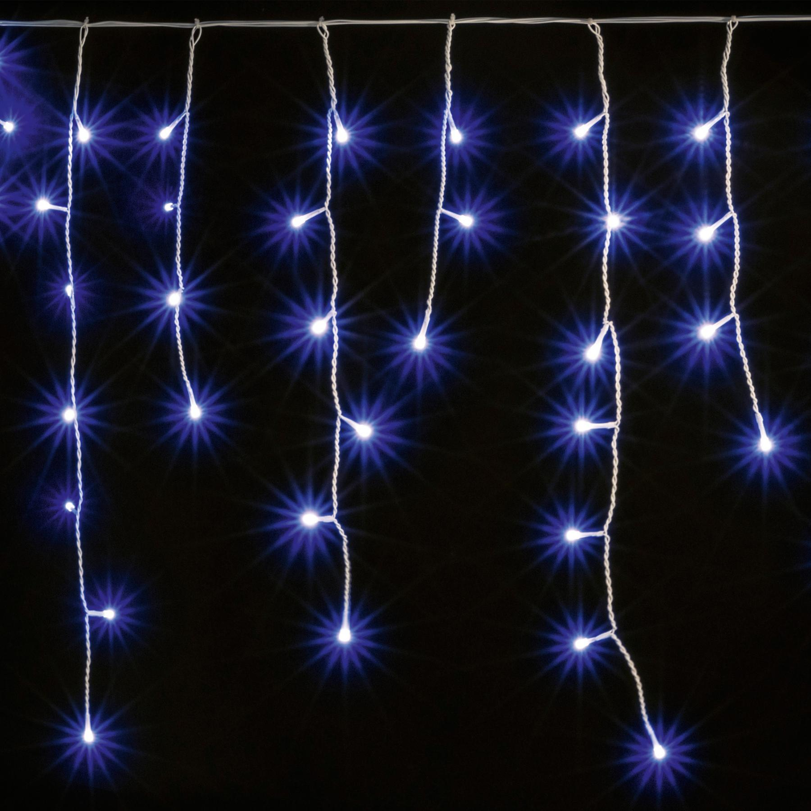 Somogyi KAF 200L 10M/BL 8 programos LED jégcsap fényfüggöny 10m - Kék (KAF 200L 10M/BL)