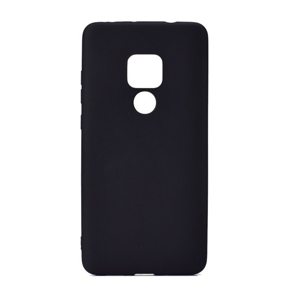 Szilikon telefonvédő (matt) FEKETE [Huawei Mate 20] (5996457821440)