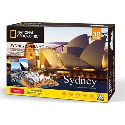 CUBICFUN 3D puzzle játék 85 darabos Sydney Operaház (306-DS1088H)