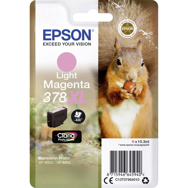 Epson Squirrel 378XL blækpatron 1 stk Original Højt (XL) udbytte Lys magenta