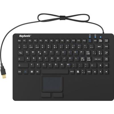 KeySonic KSK-5230IN tastatur Kontor USB QWERTZ Schweizisk Sort
