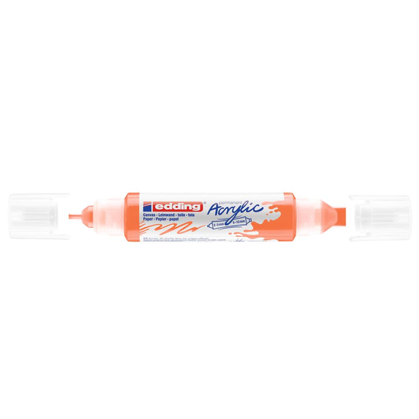 Edding Akril marker 2-3mm, és 5-10mm, 3D Kétvégű  5400 neon narancssárga (7580247001)