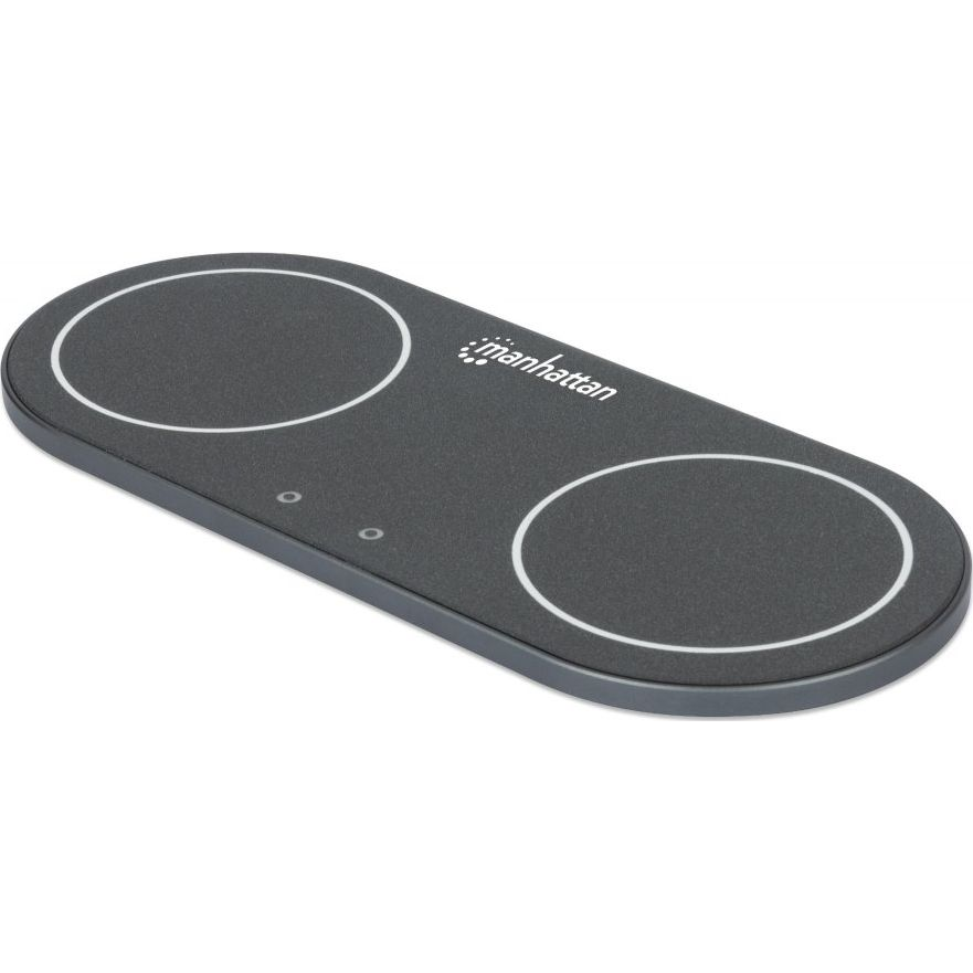 Manhattan 102209 mobiltelefon töltő Univerzális Fekete Váltakozó áram Vezeték nélkül tölthető Beltéri (102209)