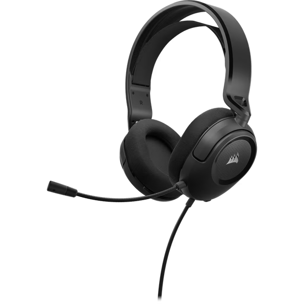 Слушалки Gaming Corsair HS35 v2, Мултиплатформени, Съвместими с Xbox/PlayStation/Switch,Аудио драйвери 50 мм, Многопосочен микрофон, Жак 3,5 мм, Черен
