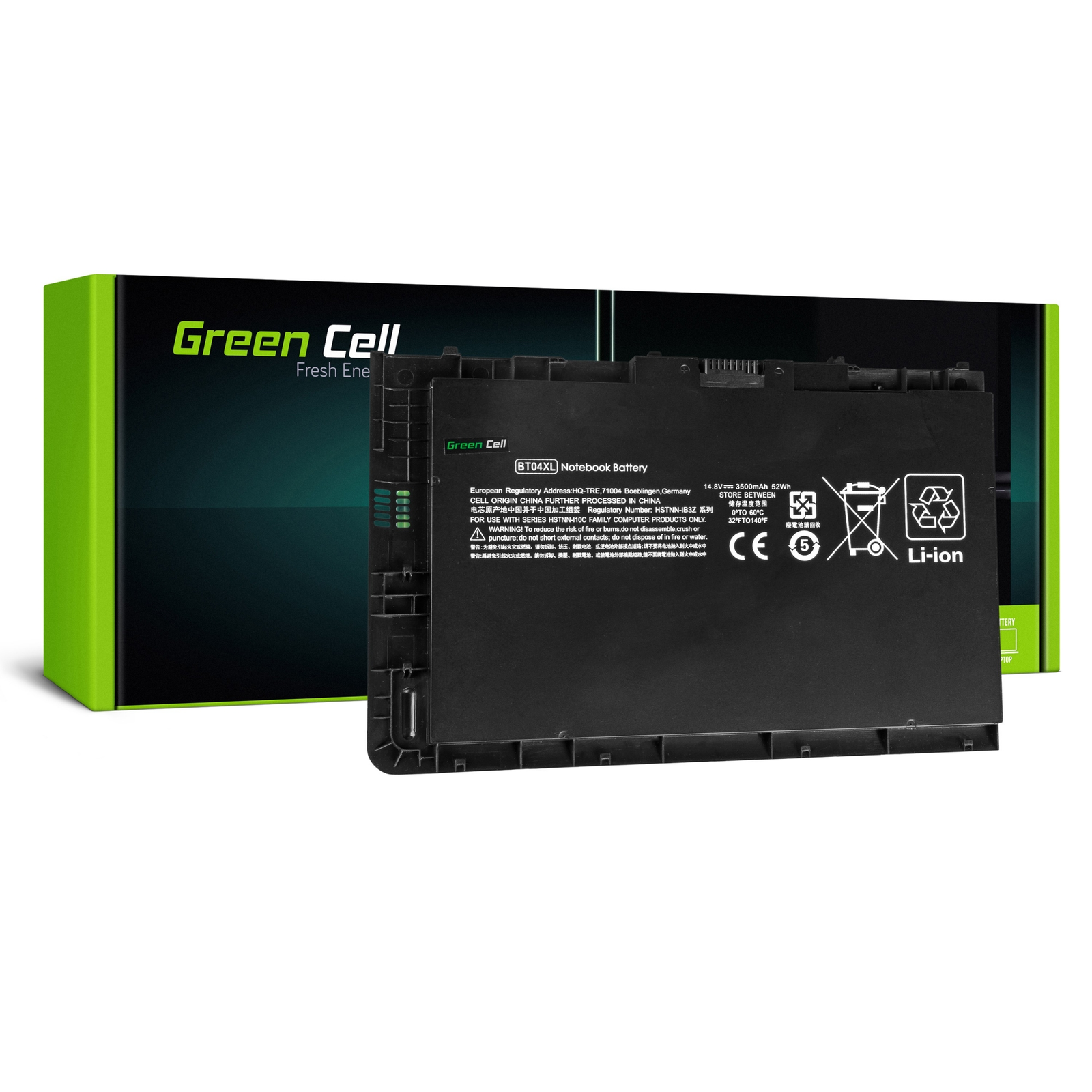 Green Cell HP119 HP EliteBook Folio notebook akkumulátor 3500 mAh (HP119)