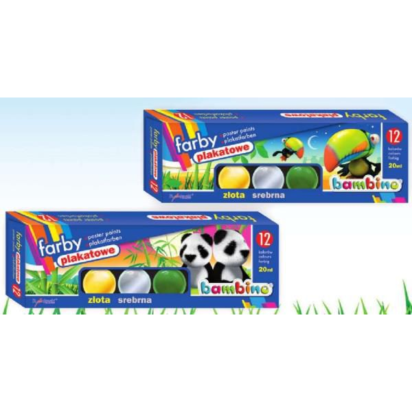 Bambino: Vízfesték 12 színnel (5903235001581)