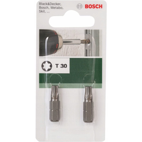 Csavarozó bit, Standard T Bosch 2609255937 T 30 Hossz:25 mm