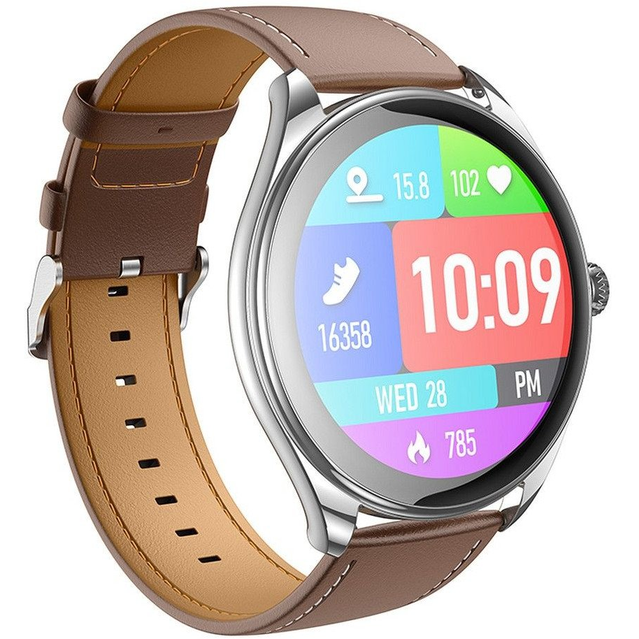 Hoco Y22 okosóra AMOLED kijelzővel, hívásfogadó funkcióval, fekete (6942007628983)