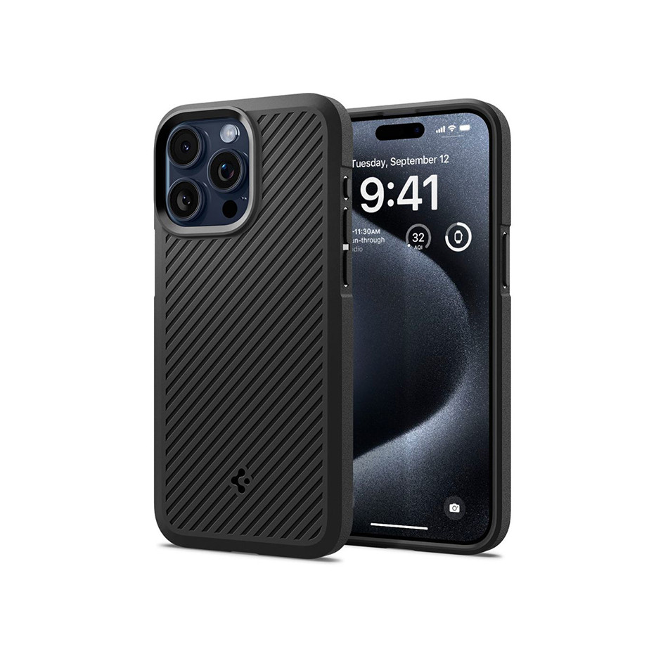Apple iPhone 15 Pro ütésálló hátlap - Spigen Core Armor - fekete (SP747752)