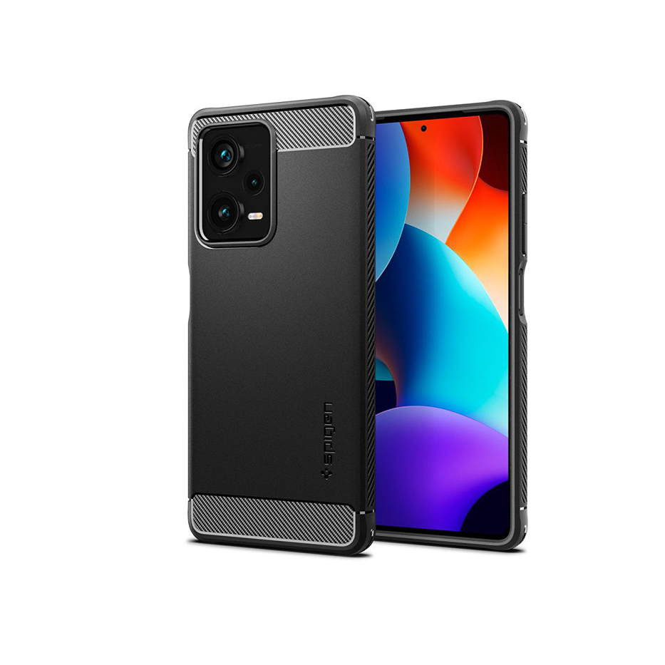 Xiaomi Redmi Note 12 Pro+ 5G ütésálló hátlap - Spigen Rugged Armor - fekete (SP0226)