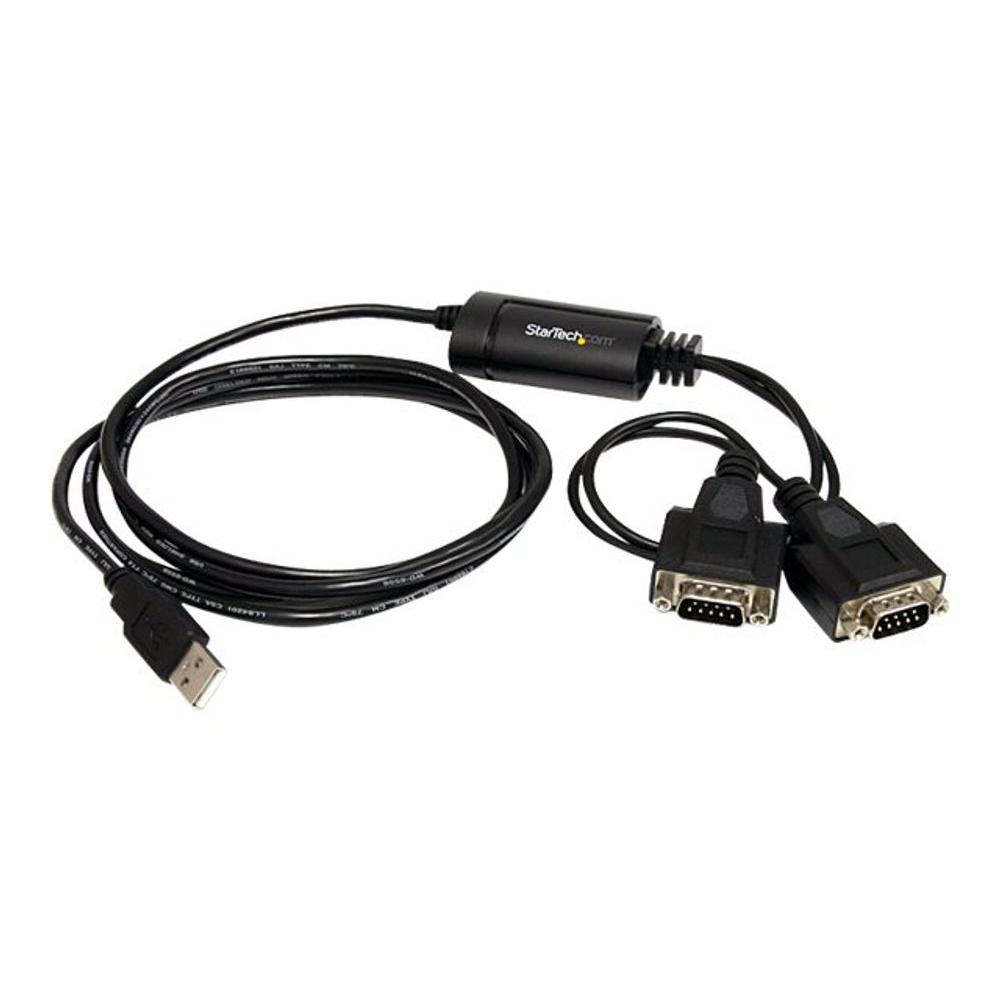 StarTech.com ICUSB2322F soros kábel Fekete 2,1 M USB 2.0 A 2 x DB-9 (ICUSB2322F)