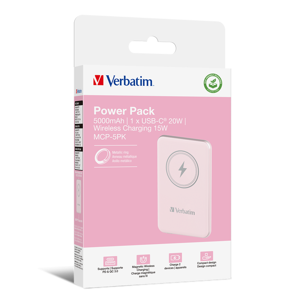 Verbatim Charge 'n' Go Lithium-Polymeer (LiPo) Draadloos opladen