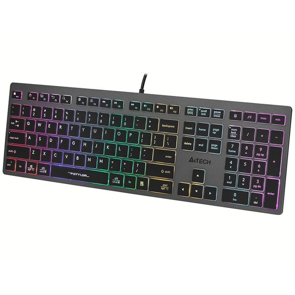 Гейминг клавиатура A4Tech, LED осветление, черен