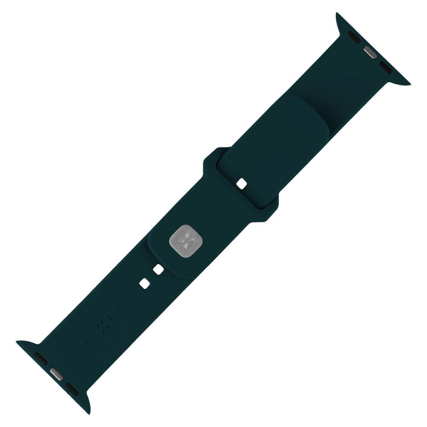 FIXED Sporty Apple Watch 38/40/41mm szilikon szíj szett sötétzöld (FIXSST2-436-DRGRE)
