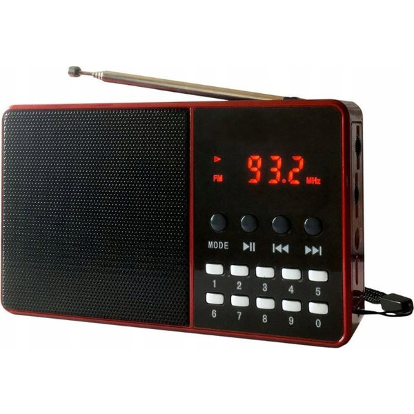 Radio DARTEL RD-180 czerwony