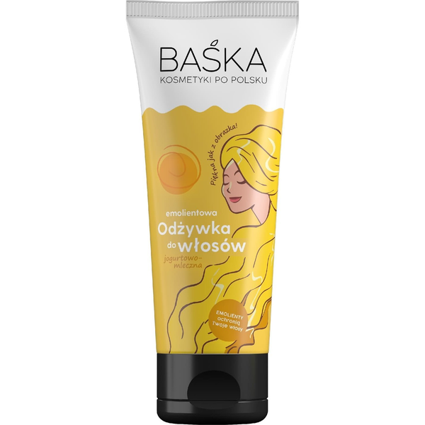 Solverx BAŚKA Kosmetyki Po Polsku Emolientowa Odżywka do włosów - jogurtowo mleczna 250ml