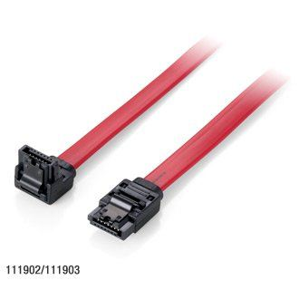 Equip 111902 cabo SATA 0,5 m SATA 7-pin Vermelho