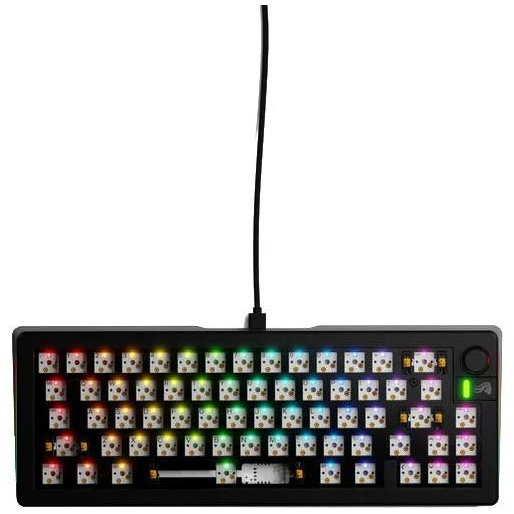 Клавиатура Glorious GMMK 3 — GLO-KB-GMMK3-65-BB-W-BLK-US, американска подредба, черна