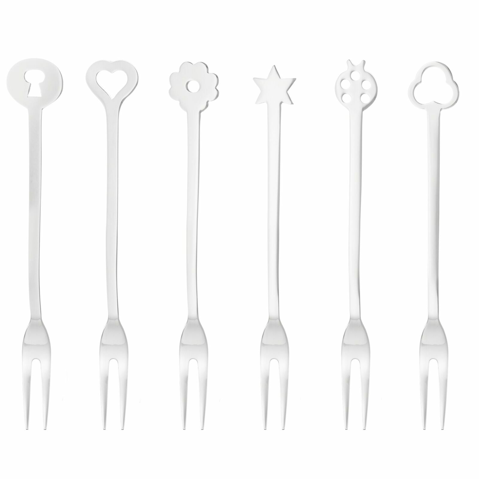 Sambonet New Portafortuna Party villa készlet - Inox (6 darabos) (52550C52)