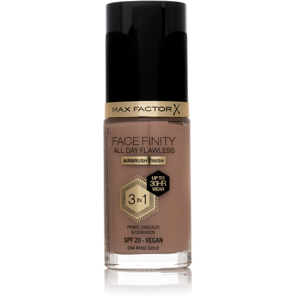MAX FACTOR Facefinity All Day Flawless 3in1 SPF20 C64 Rose Gold 30ml