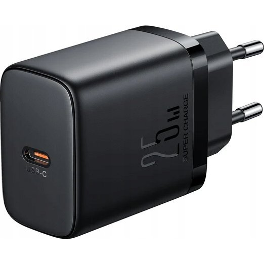 JOYROOM Hálózati Töltő Type-C Aljzat 25 W, PD Gyorstöltő, Fekete (6956116763169)