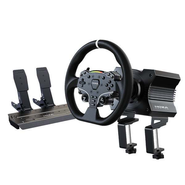 Moza Racing RS20 R5 PC versenykormány + R5 szervo alap + pedál (RS20)