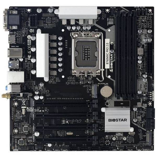 Biostar B760MXC PRO DDR5 intel s1700 MicroATX alaplap