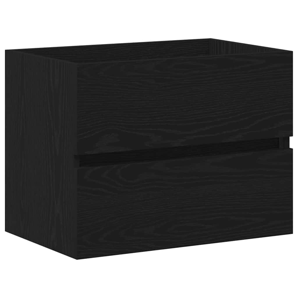 fekete tölgy színű szerelt fa mosdószekrény 60x38,5x45 cm (862542)