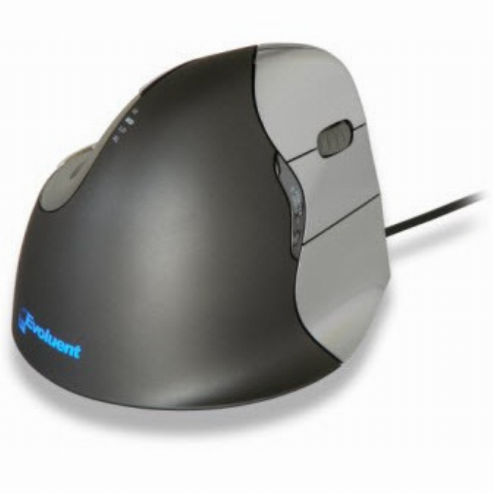 Evoluent VerticalMouse 4 Right Vezetékes Ergonomikus Egér - Fekete/Ezüst (VM4R)