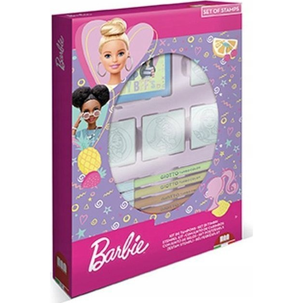 Barbie bélyegzőkészlet 4 bélyegzővel