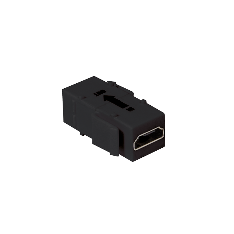 Logilink HDMI keystone csatlakozó, A/F HDMI A/F, 4K/30 Hz, fekete (NK0033) (NK0033)