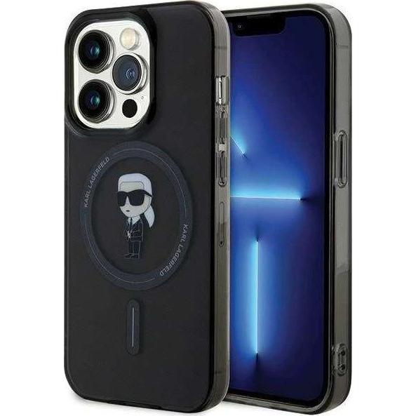Karl Lagerfeld Iml Ikonik Magsafe Apple iPhone 15 Pro Hátlapvédő Tok Fekete (KF001726)