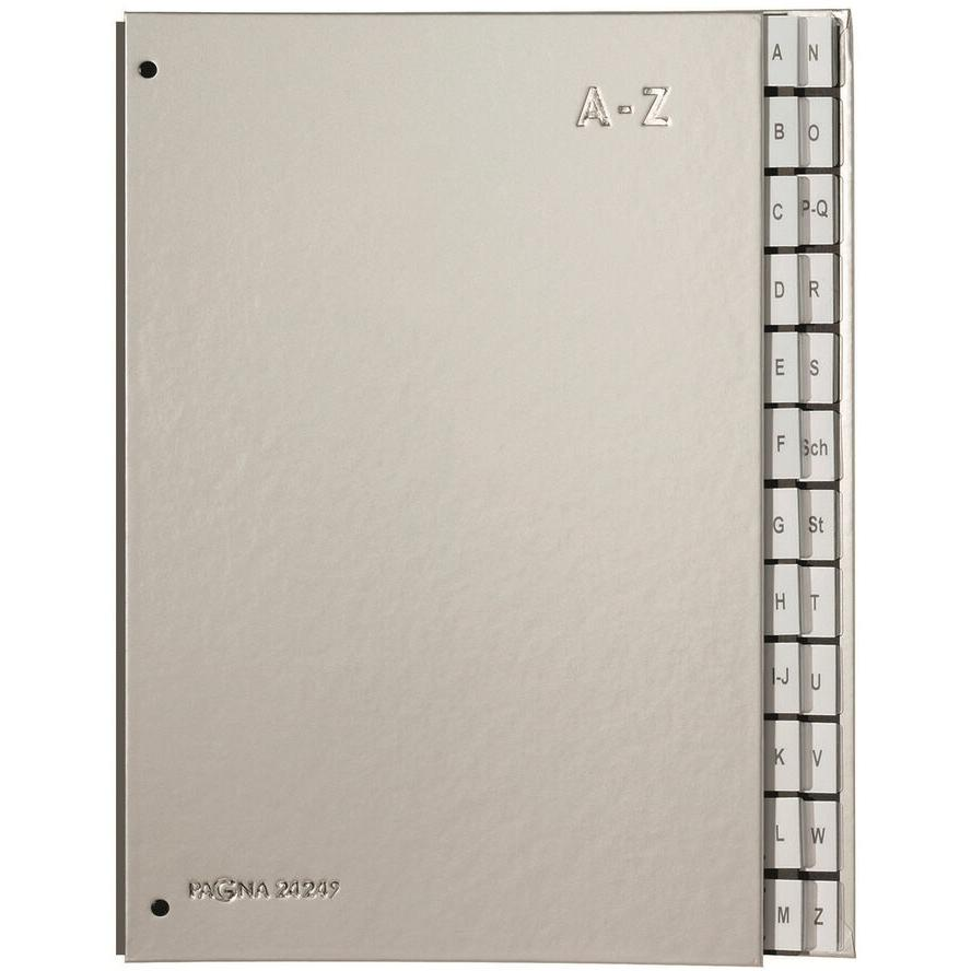 Pagna A-Z ig nyitott ezüst előrendező (24249-14)