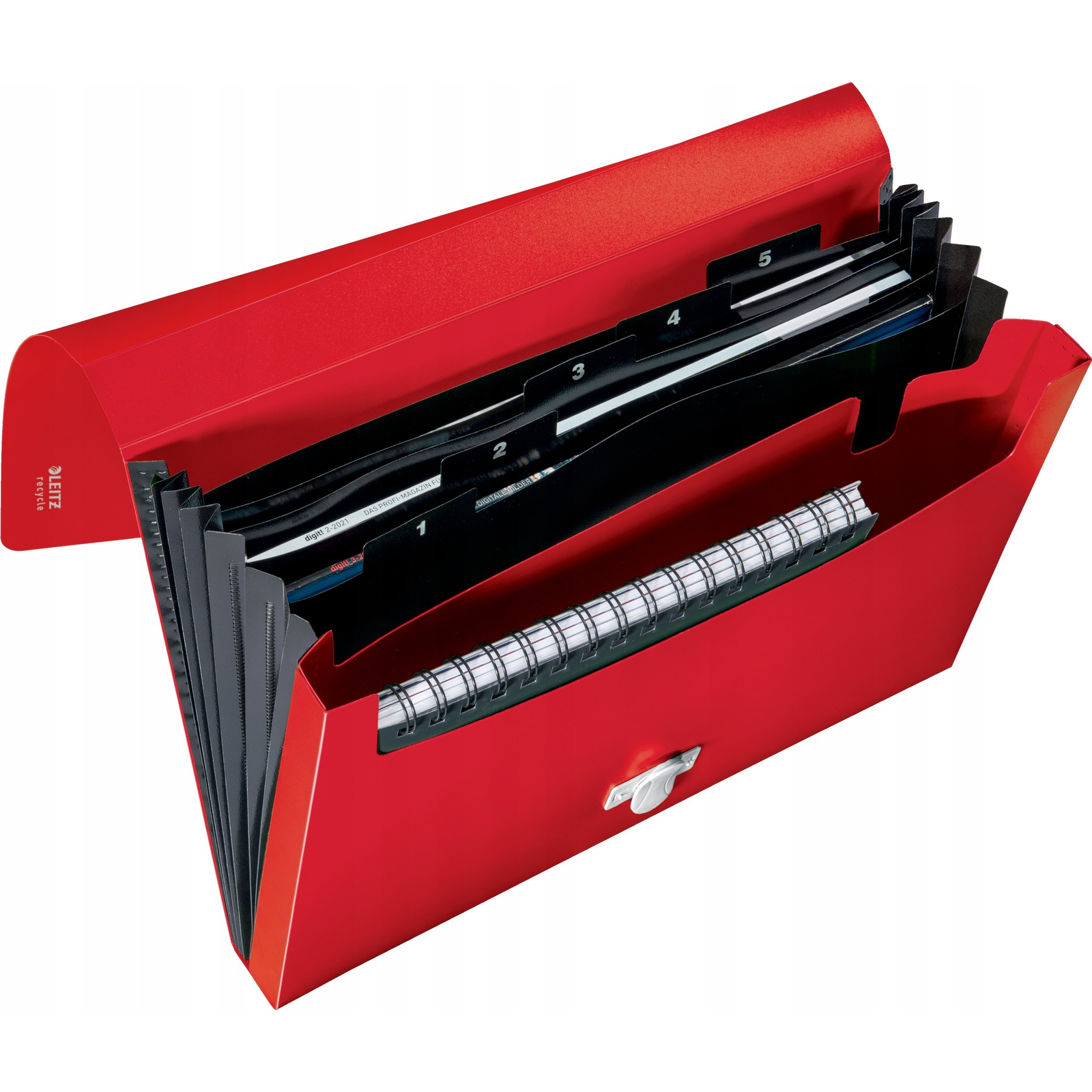 Leitz 46240025 iratrendező mappa 250 lapok Vörös Polipropilén (PP) (46240025)