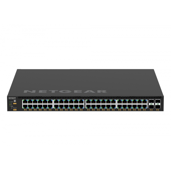 NETGEAR M4350-48G4XF Administreret L3 Gigabit Ethernet (10/100/1000) Strøm over Ethernet (PoE) 1U Sort