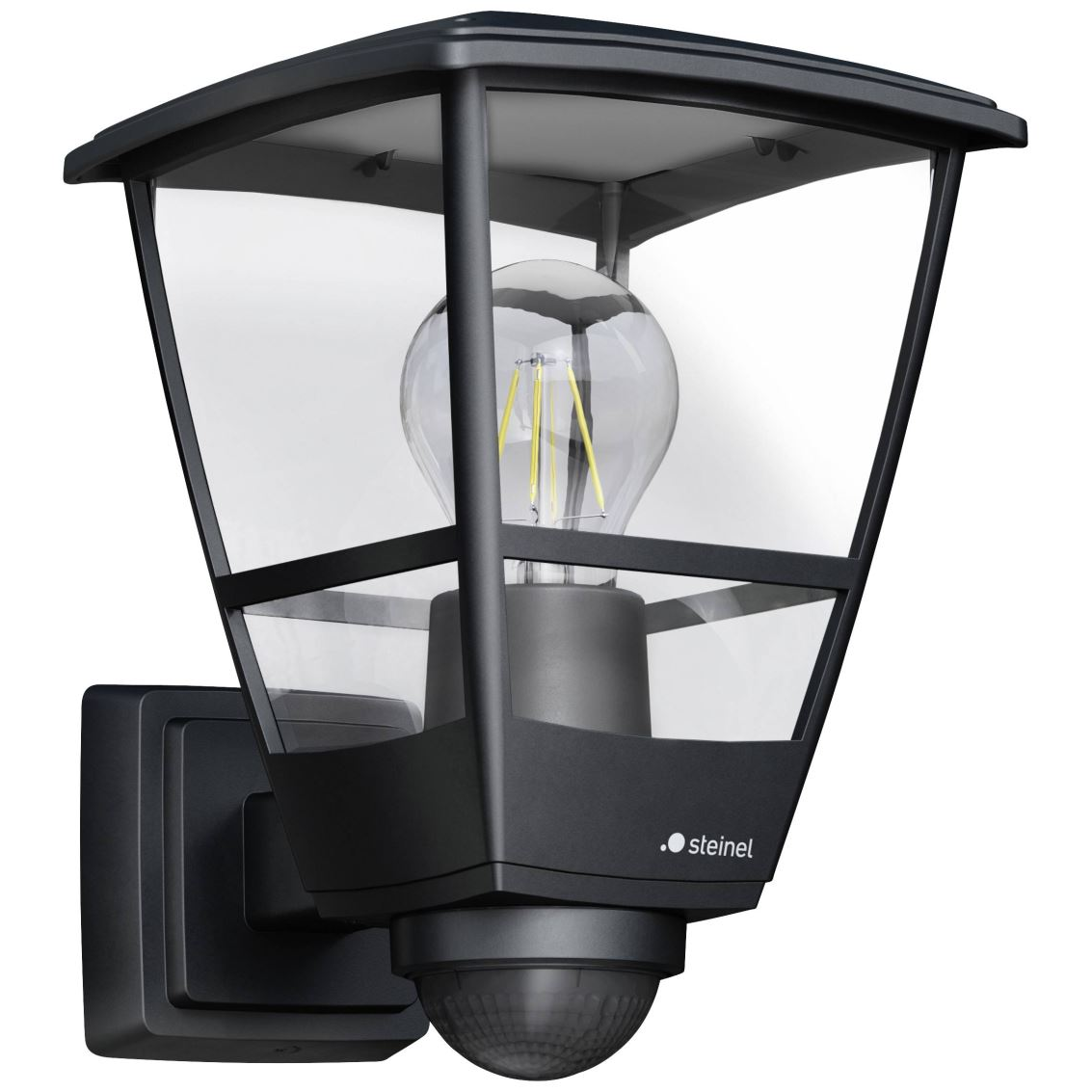 Steinel L 10 S SW mozgásérzékelős kültéri fali lámpa fekete (084769) (sein084769)
