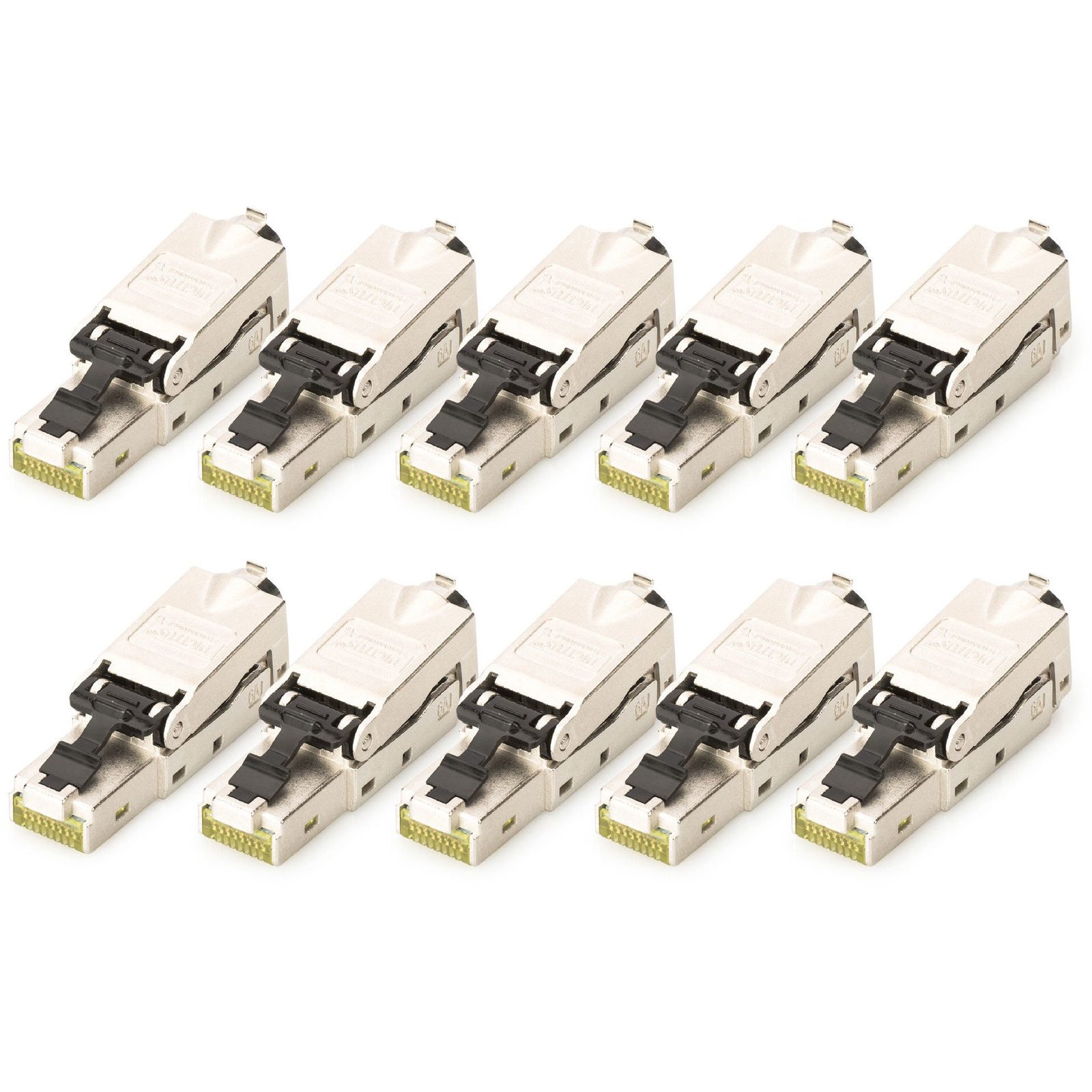 Digitus DN-93631-10 Sieťová spojka RJ45 Cat 6A 10 kusov tienená