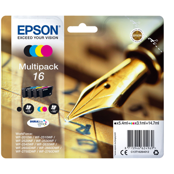 Epson Pen and crossword C13T16264022 cartuccia d'inchiostro 1 pz Originale Nero, Ciano, Magenta, Giallo