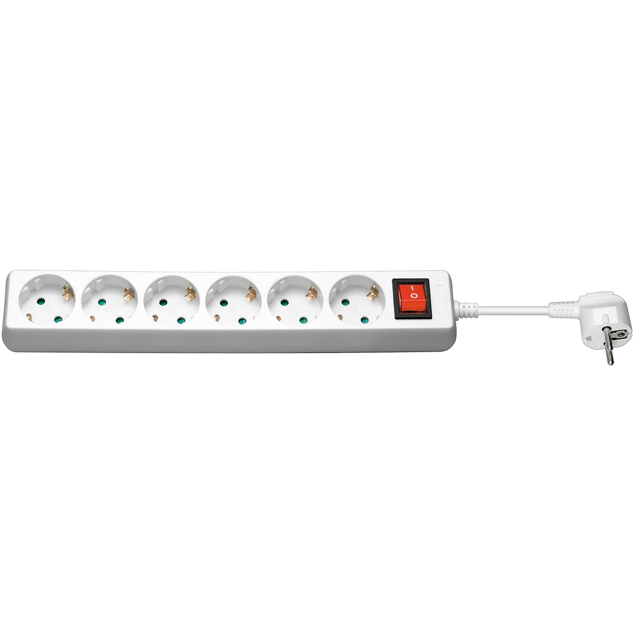 Goobay 230V Elosztó 6 aljzatos 1.5m - Fehér (51288)