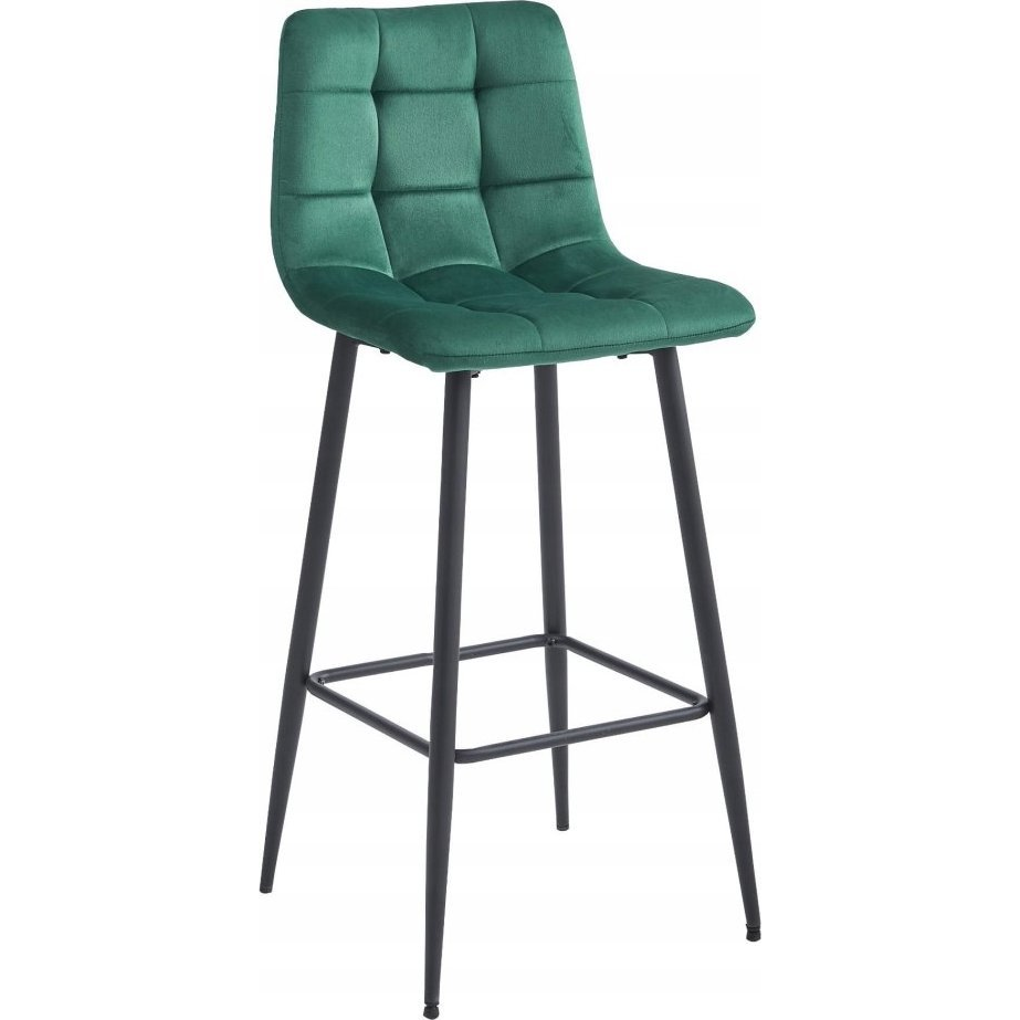 Hocker ARCETO - Sötétzöld Bársony / Fekete Lábak x 1 (model_3854_1-ARCETO-MONX86)