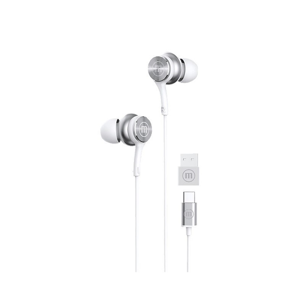Maxell XC1 USB-C Vezetékes Fülhallgató Fehér