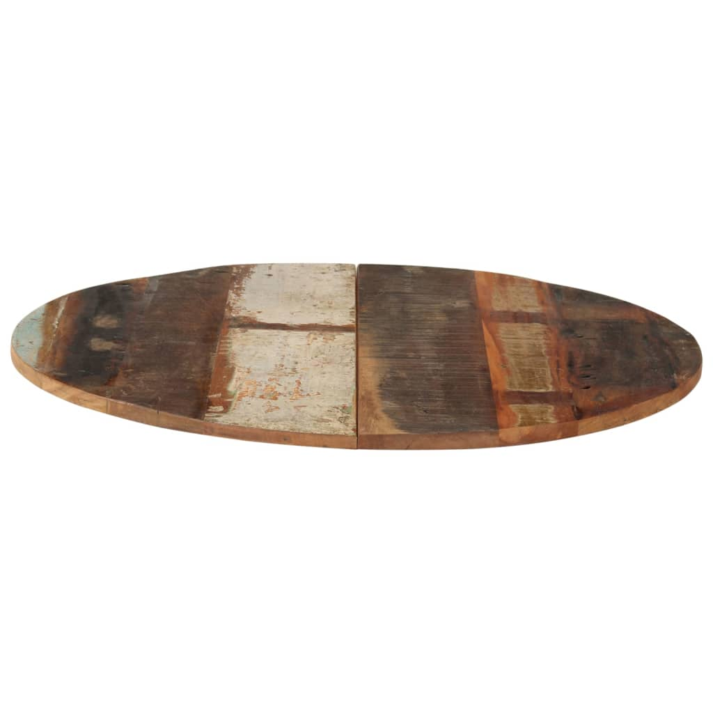 kerek tömör újrahasznosított fa asztallap 70 cm 15-16 mm (286034)