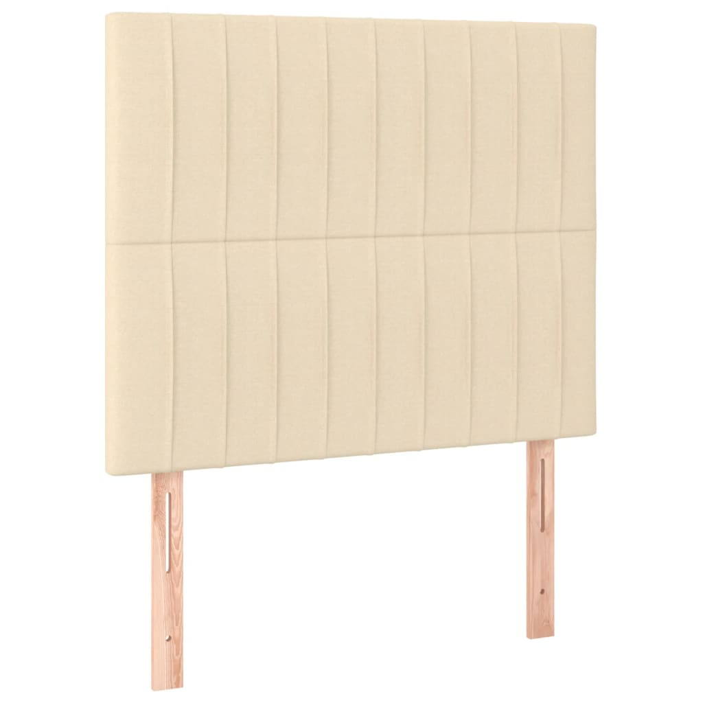 2 db krémszínű szövet fejtámla 80 x 5 x 78/88 cm (3116549)