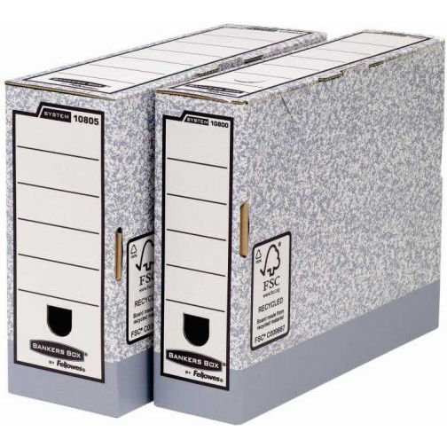Fellowes Bankers Box System z FSC - pudełko na akta 80 mm FastFold, op. 1 szt. (1080001)
