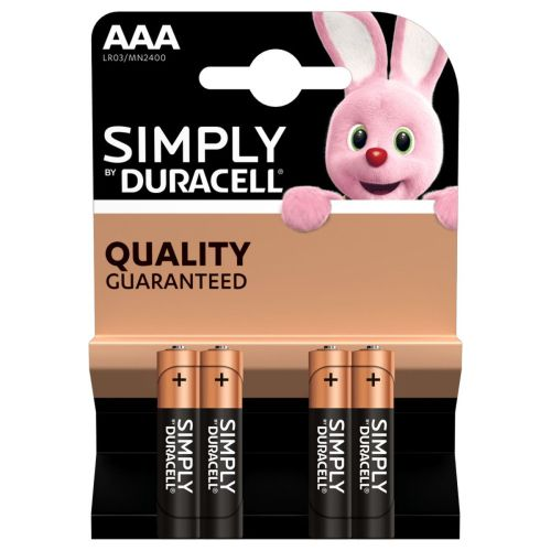 Alkalická batéria Duracell AAA/LR03 1.5V 4 ks