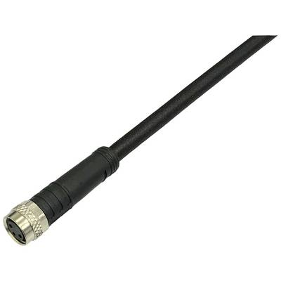 BKL Electronic 2700000 Érzékelő-/működtető csatlakozóvezeték M8 Csatlakozóaljzat, egyenes 2 m Pólusszám: 3 1 db (2700000)