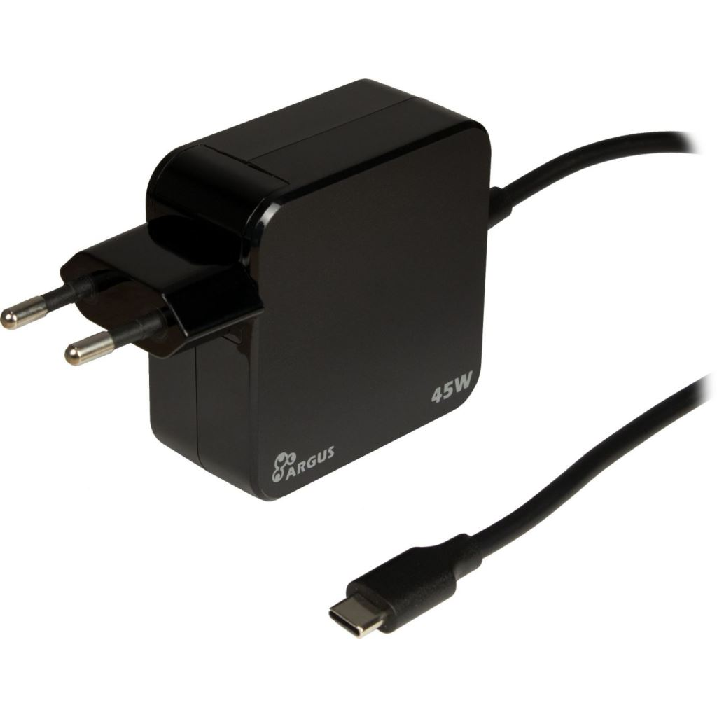 Inter-Tech Argus PD-2045 45W USB-C töltő fekete (88882145) (8888222188882221)