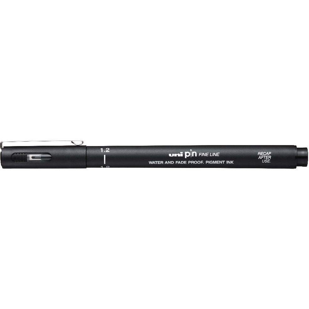 Uni PIN 1,2 mm Rajzmarker - Fekete (2UPIN12F)