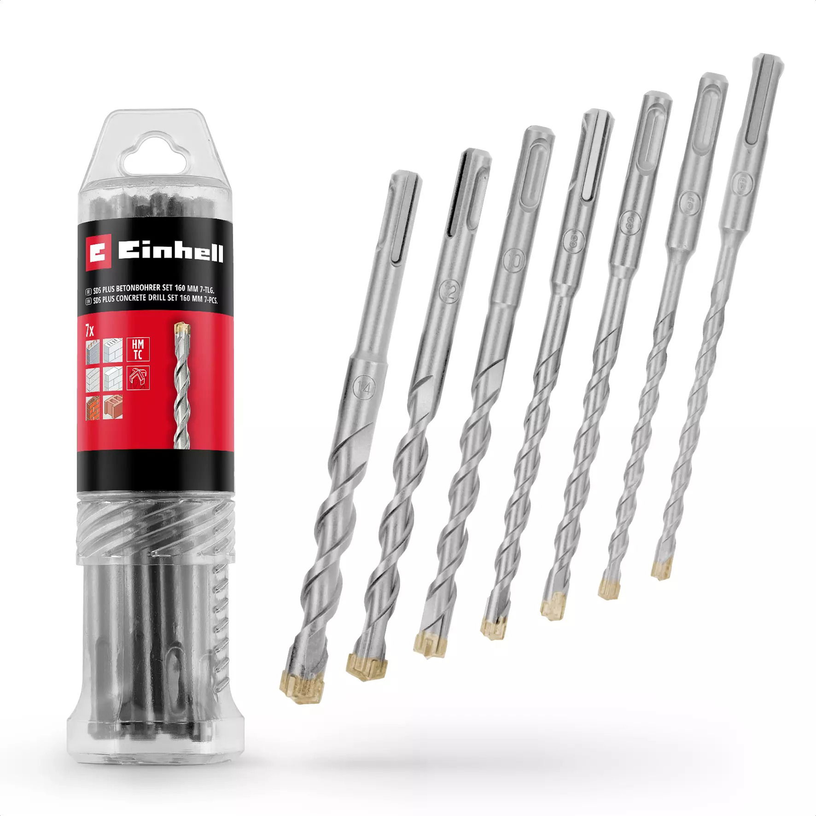 EINHELL 7ks SDS Plus Set 6-14/160mm, 49265510 (49265510)