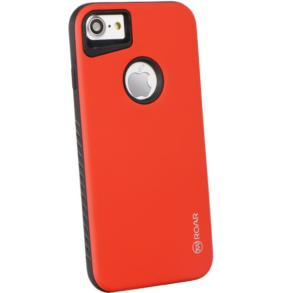 Huawei Y3 (2017), husa din silicon TPU, cu cadru din plastic, rezistenta medie la impact, Roar Rico Armor, rosu (54741)